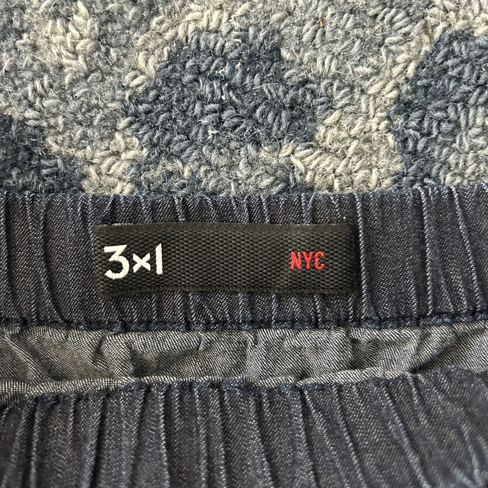 3x1 NYC Blue Textured Fabric